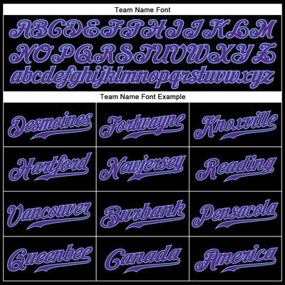 Custom Black Purple-Light Blue Rainbow Colored Heart For Pride Love Is Love LGBT Authentic Baseball Jersey