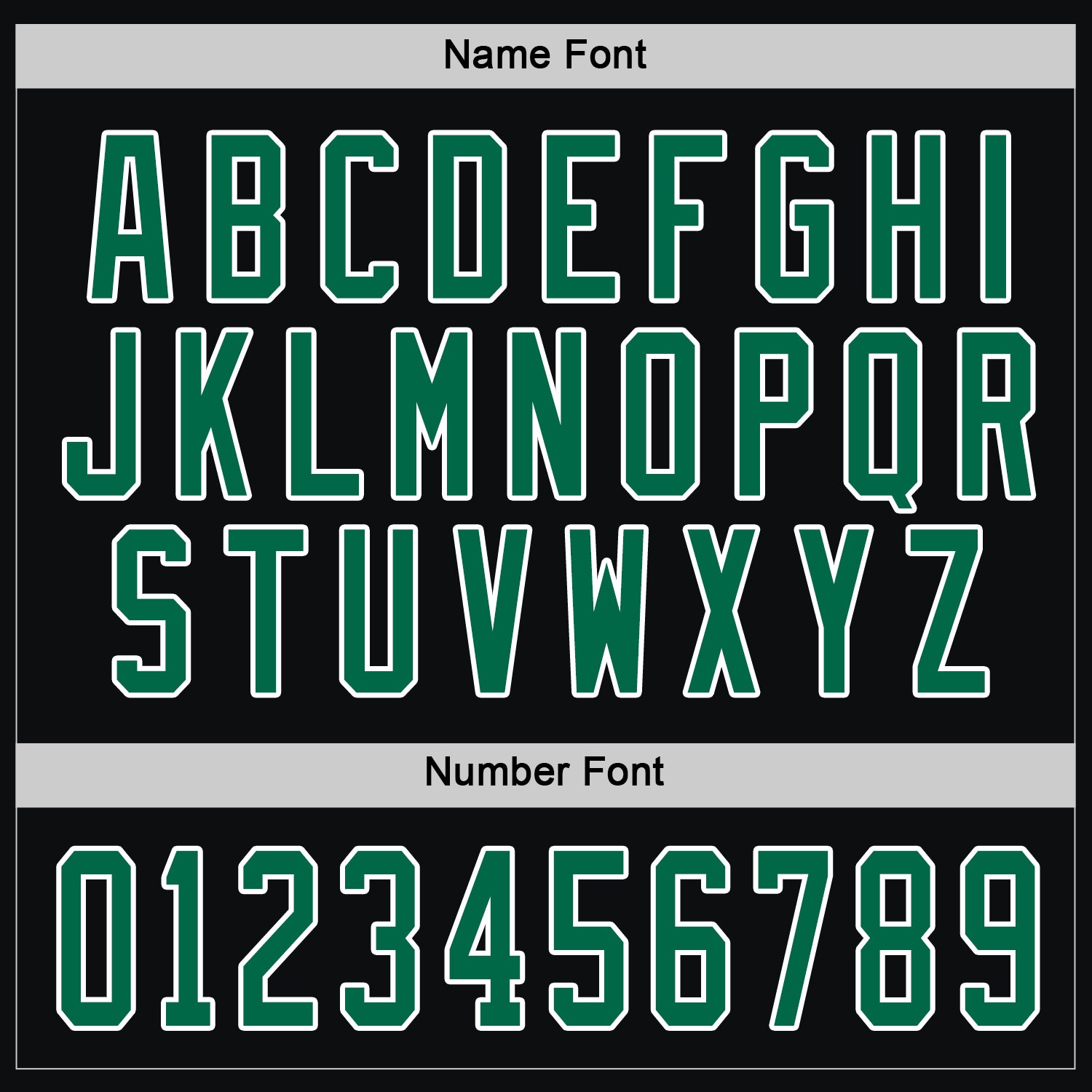 Custom Black Kelly Green-White Hockey Jersey