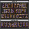 Custom Black Purple-Gold Mesh Authentic Football Jersey