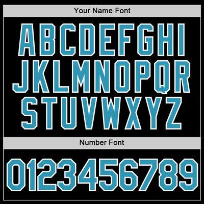 Custom Black Panther Blue-White Performance T-Shirt