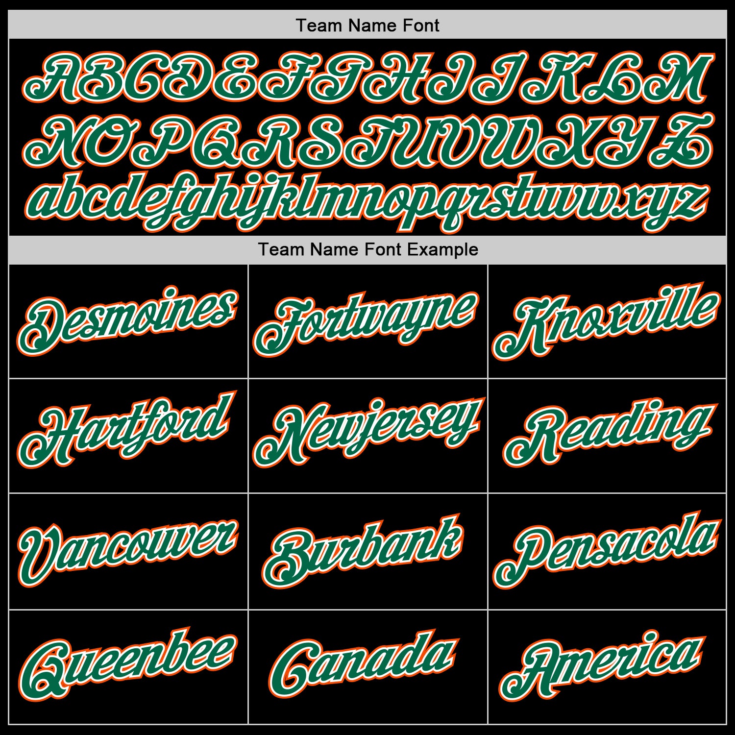 Custom Black Kelly Green-Orange Performance T-Shirt