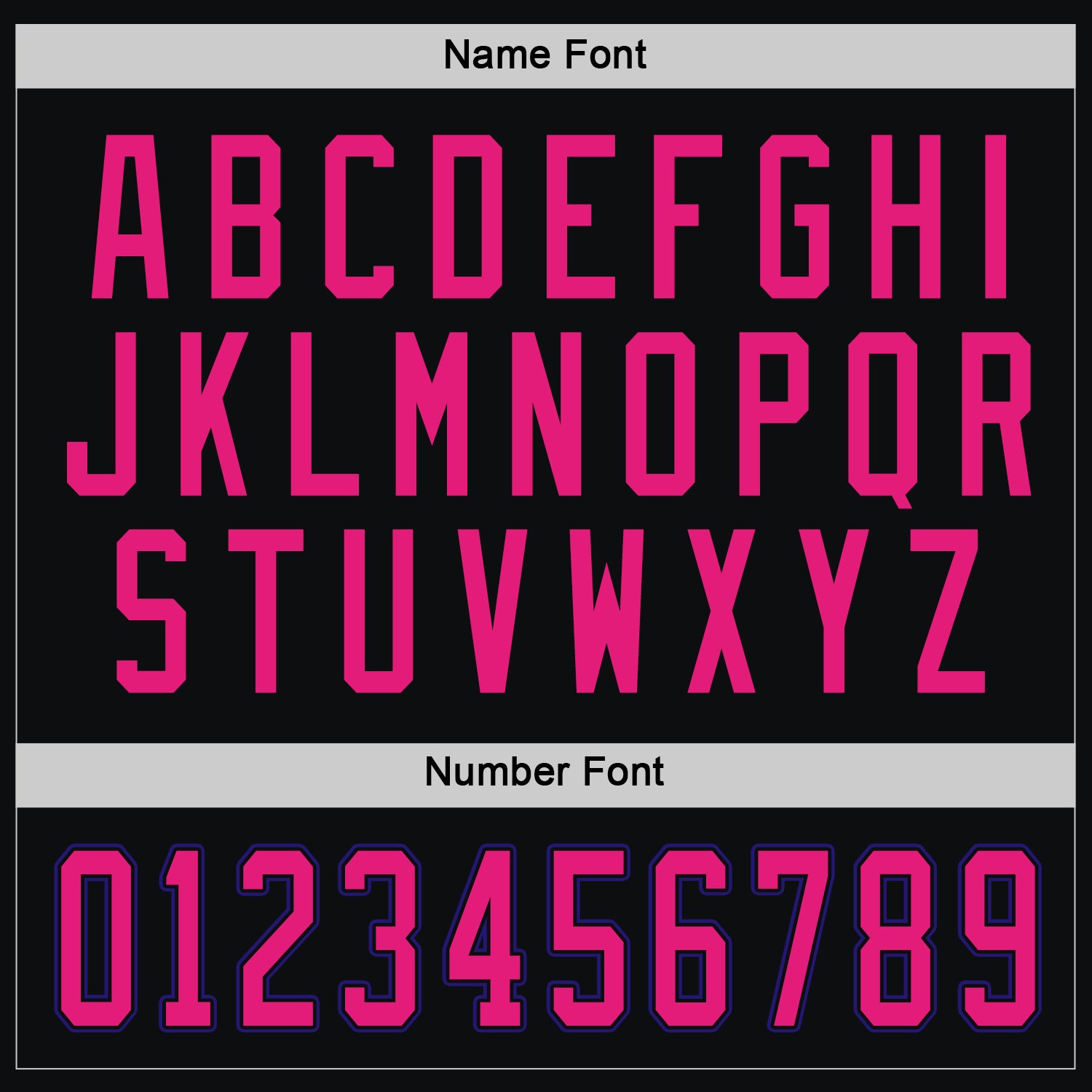 Custom Black Hot Pink-Dark Purple Hockey Jersey