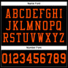 Custom Black Orange Mesh Authentic Football Jersey