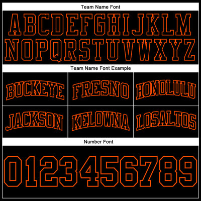 Custom Black Black-Orange Authentic Throwback Basketball Shorts