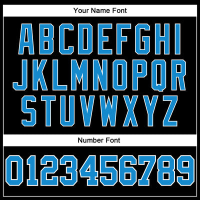 Custom Black Blue-White Authentic Throwback Basketball Jersey