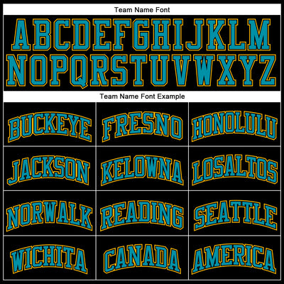 Custom Black Teal Pinstripe Teal-Gold Authentic Basketball Jersey