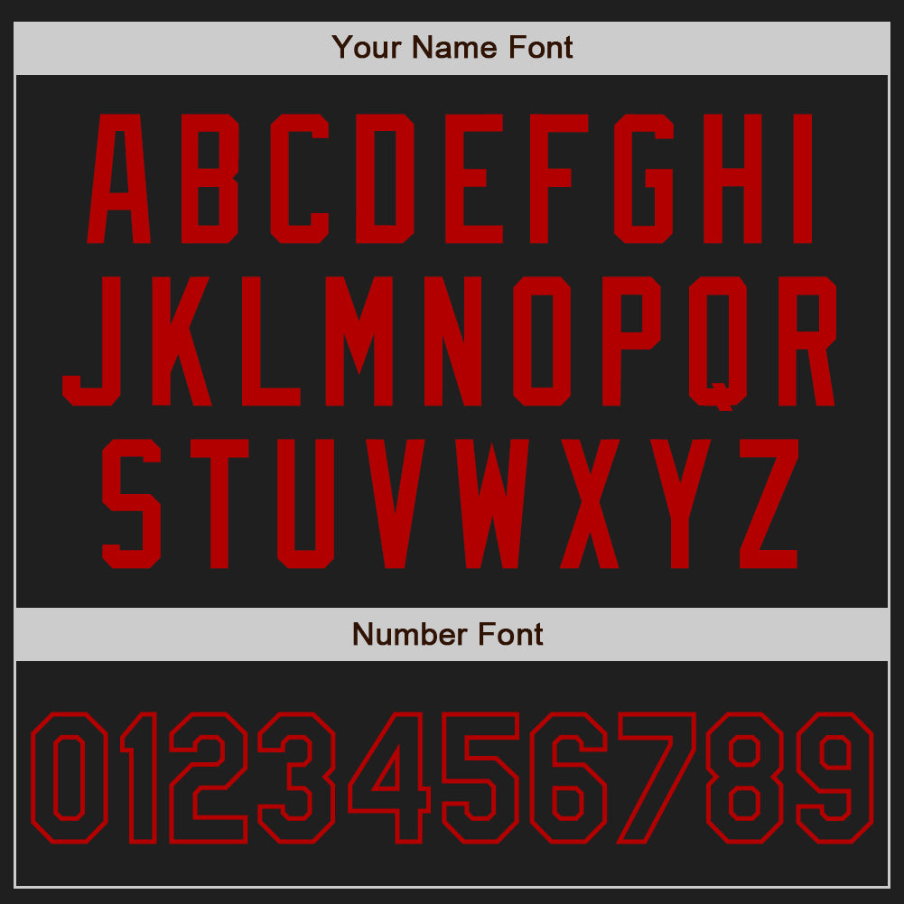 Custom Black Red Pinstripe Black Authentic Baseball Jersey