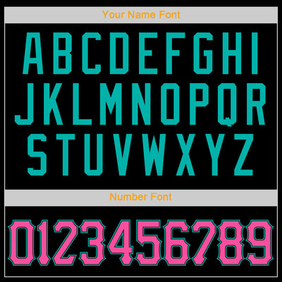 Custom Black Pink-Aqua Authentic Baseball Jersey