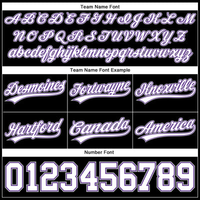 Custom Black White Purple-Gray Authentic Basketball Shorts