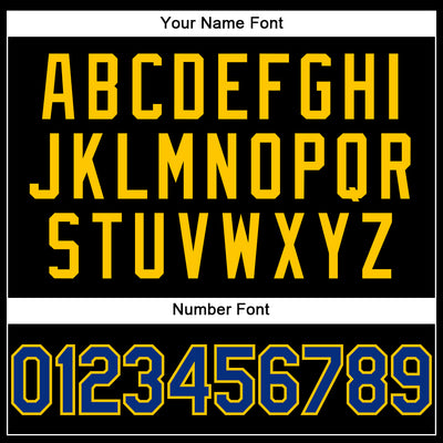 Custom Black Royal-Yellow Performance T-Shirt