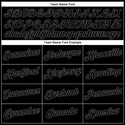 Custom Black Steel Gray Performance T-Shirt