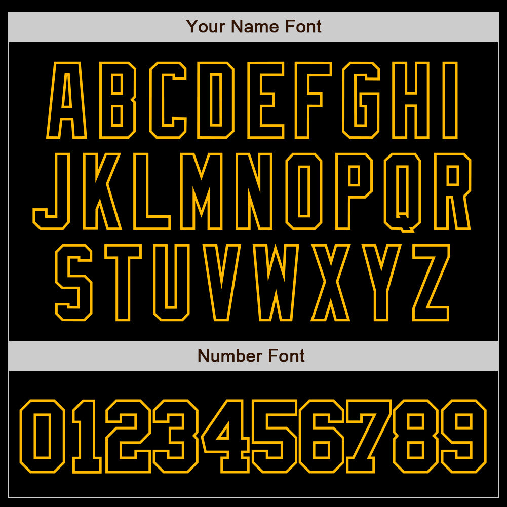 Custom Black Gold Authentic Baseball Jersey