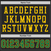 Custom Black Kelly Green-Yellow Mesh Authentic Football Jersey