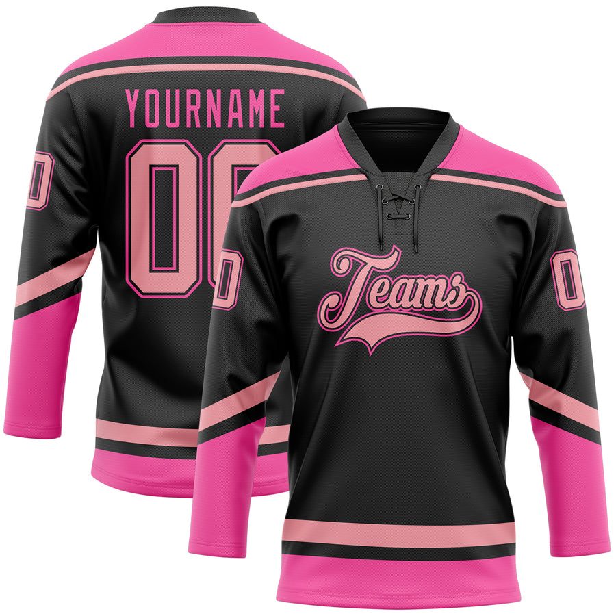 Customized Lace Up Youth Team Ice Hockey Jerseys and Socks