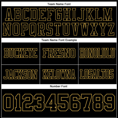 Custom Black Old Gold-Red Authentic Football Jersey