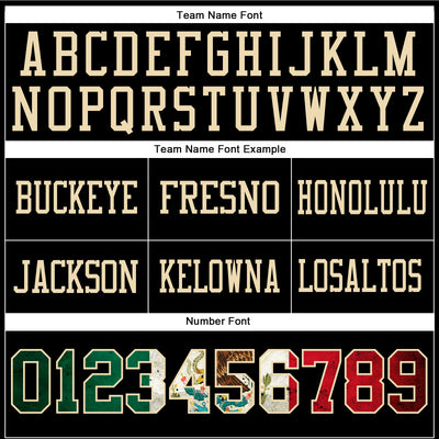 Custom Black Vintage Mexican Flag Kelly Green Red-City Cream Authentic Football Jersey