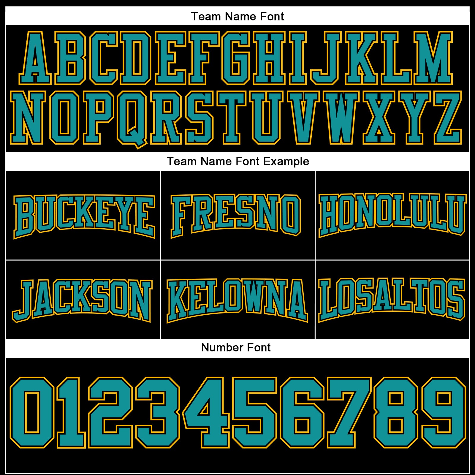 Custom Stitched Black Teal-Gold Football Pullover Sweatshirt Hoodie