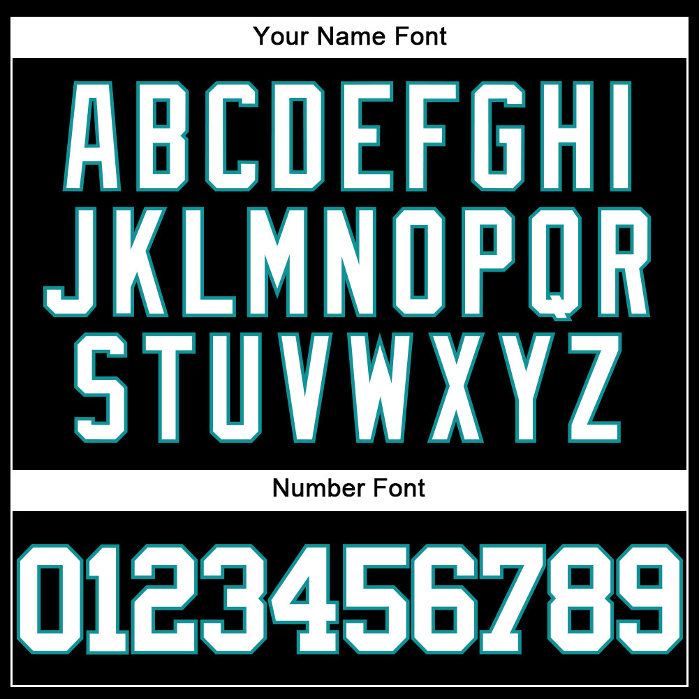 Custom Black White-Teal Authentic Baseball Jersey