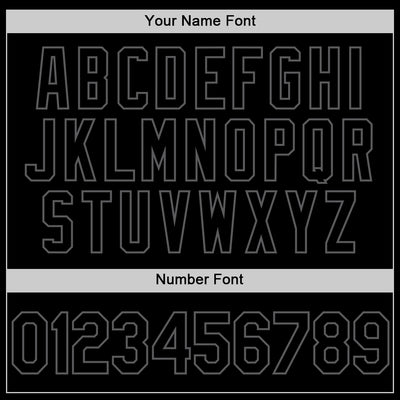 Custom Black Steel Gray Authentic Throwback Baseball Jersey