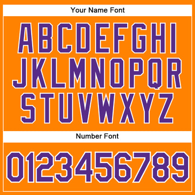 Custom Bay Orange Purple-White Authentic Baseball Jersey