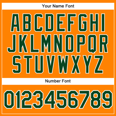 Custom Bay Orange Green-White Authentic Baseball Jersey