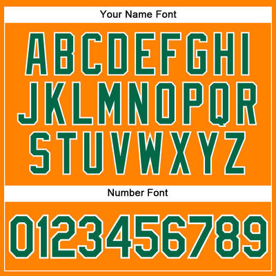 Custom Bay Orange Kelly Green-White Authentic Baseball Jersey