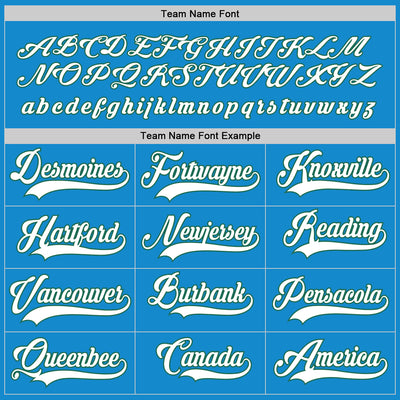 Custom Blue White-Kelly Green Hockey Jersey