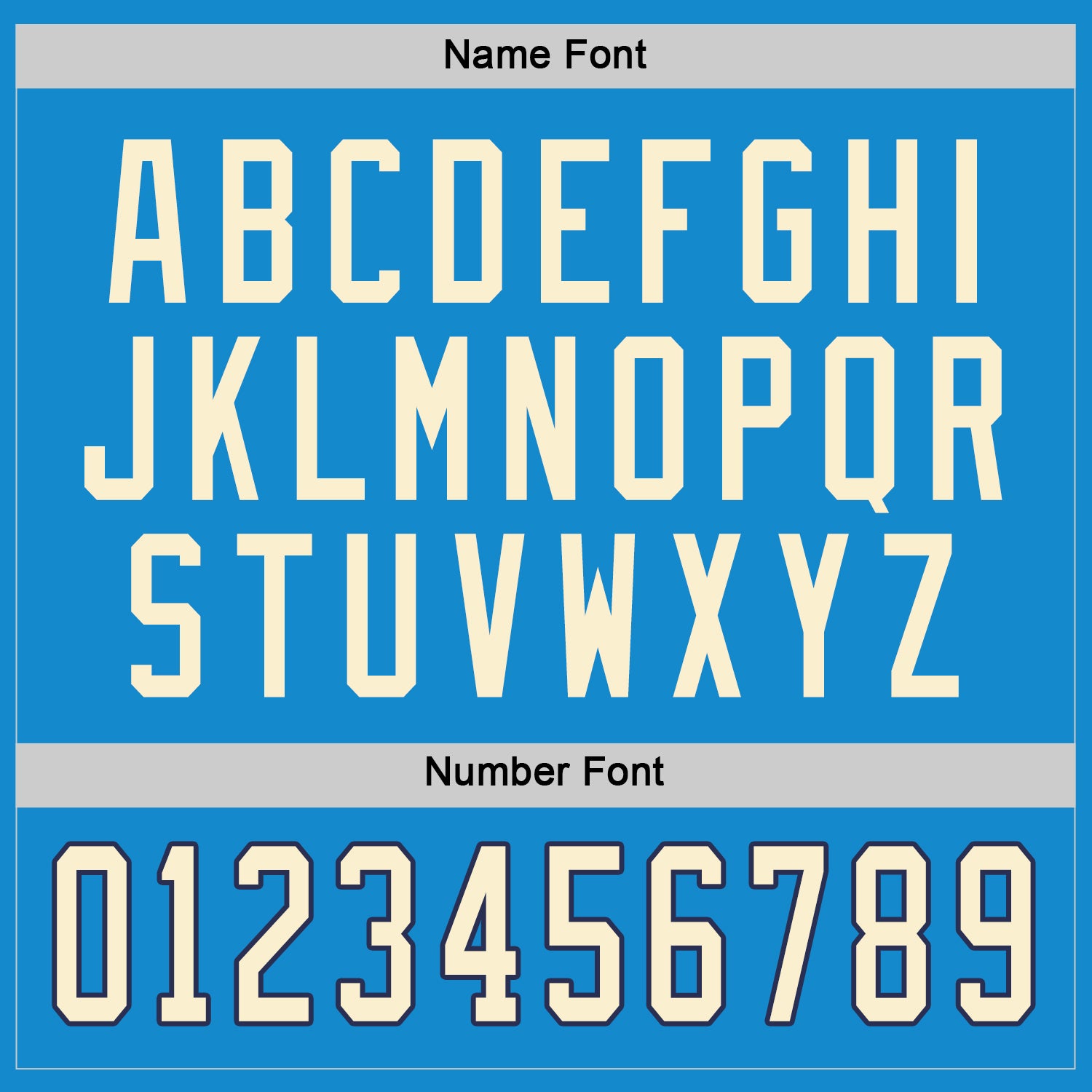 Custom Blue Cream-Navy Hockey Jersey