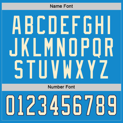 Custom Blue Cream-Navy Hockey Jersey