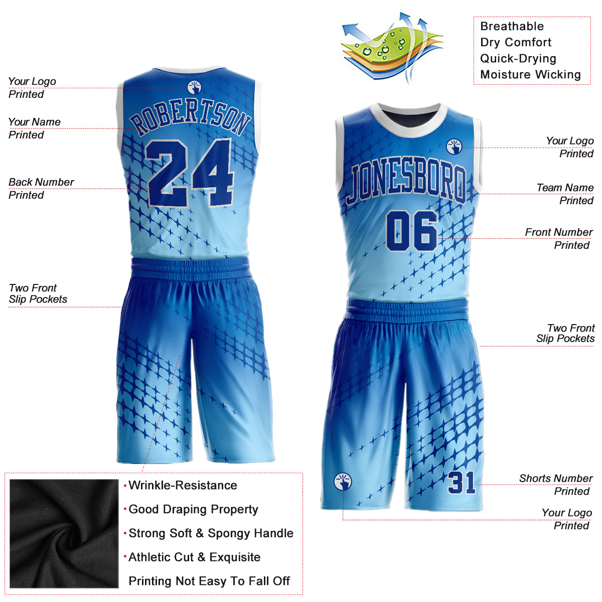 Custom Basketball Jerseys  Custom Made Basketball Team Uniforms - FansIdea