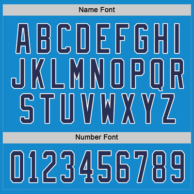 Custom Blue Navy-White Hockey Jersey