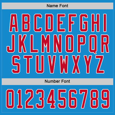 Custom Blue Red-White Hockey Jersey
