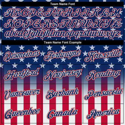 Custom Blue Red-White 3D American Flag Fashion Performance T-Shirt