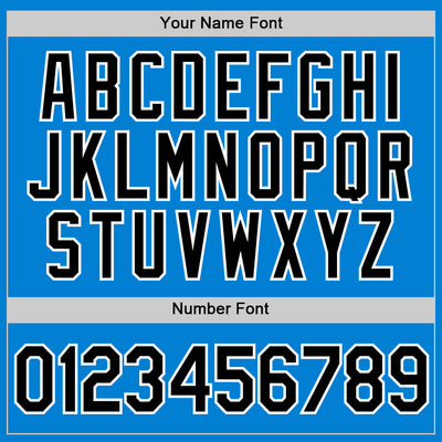 Custom Blue Black-White Performance T-Shirt