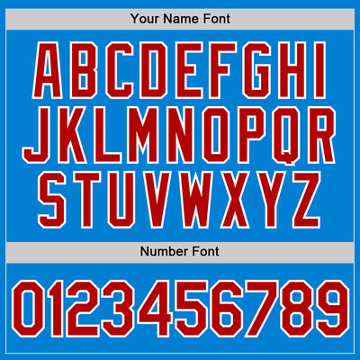 Custom Blue Red-White Performance T-Shirt