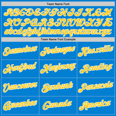 Custom Blue Gold-White Performance T-Shirt