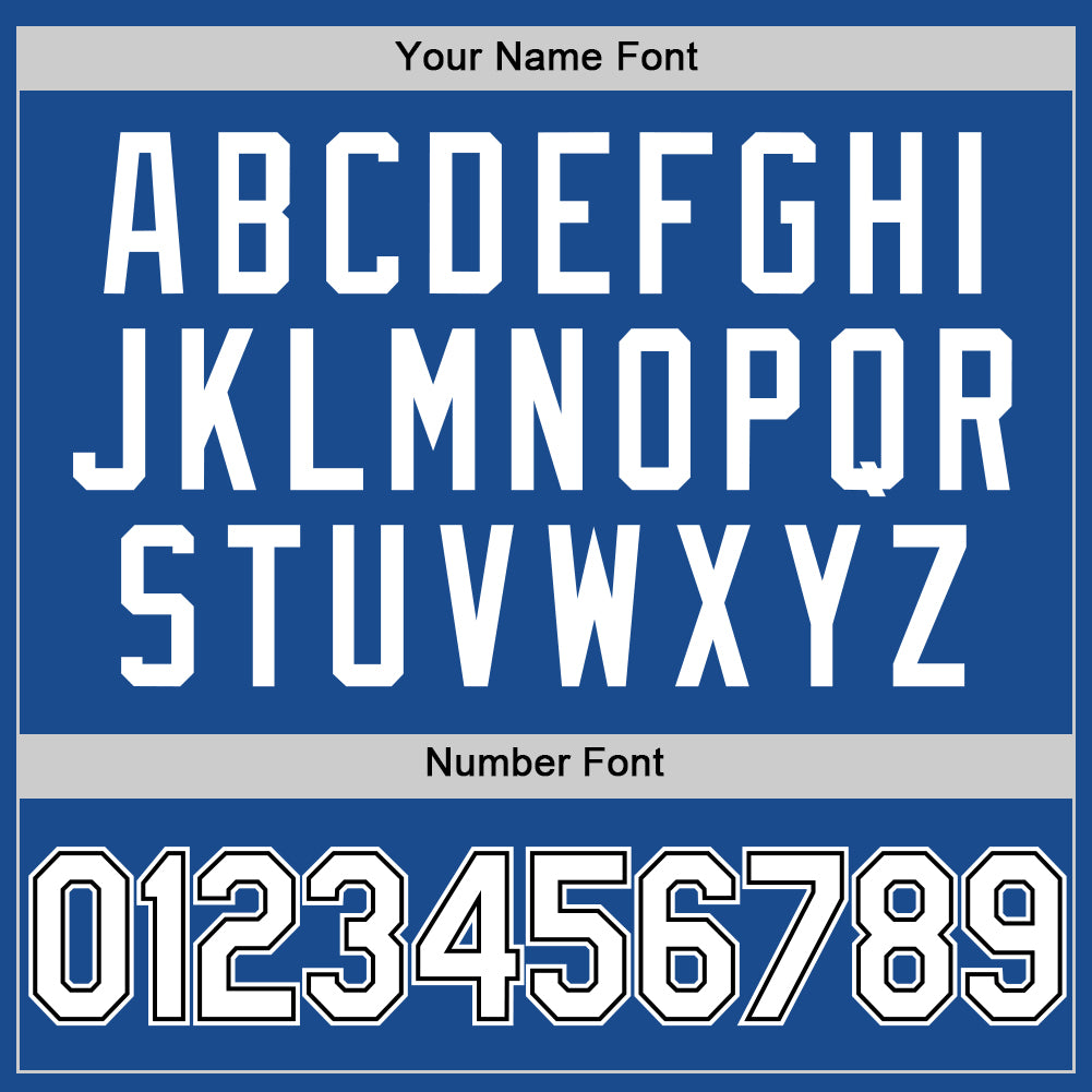 Custom Blue White-Black Authentic Throwback Baseball Jersey