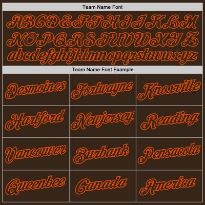 Custom Brown Brown-Orange Performance T-Shirt