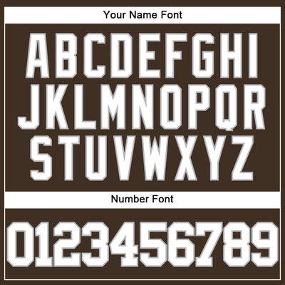 Custom Brown White-Gray Authentic Baseball Jersey