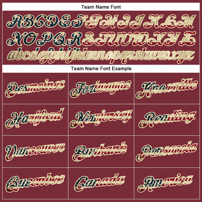 Custom Burgundy Vintage USA Flag-City Cream Performance T-Shirt