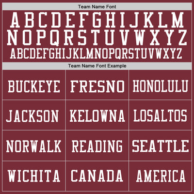 Custom Burgundy White Mesh Authentic Football Jersey