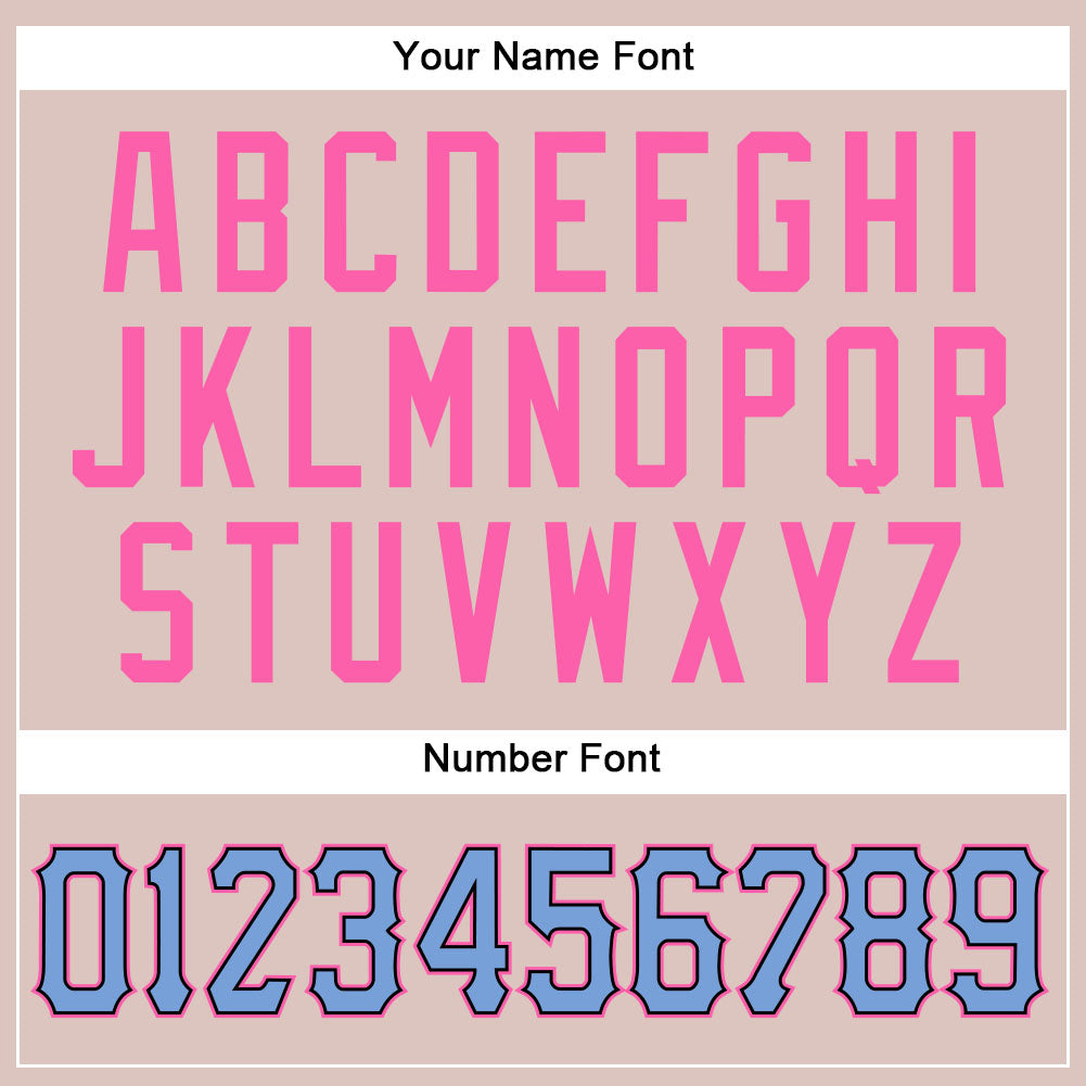 Custom Camo Powder Blue-Pink Authentic Salute To Service Baseball Jersey