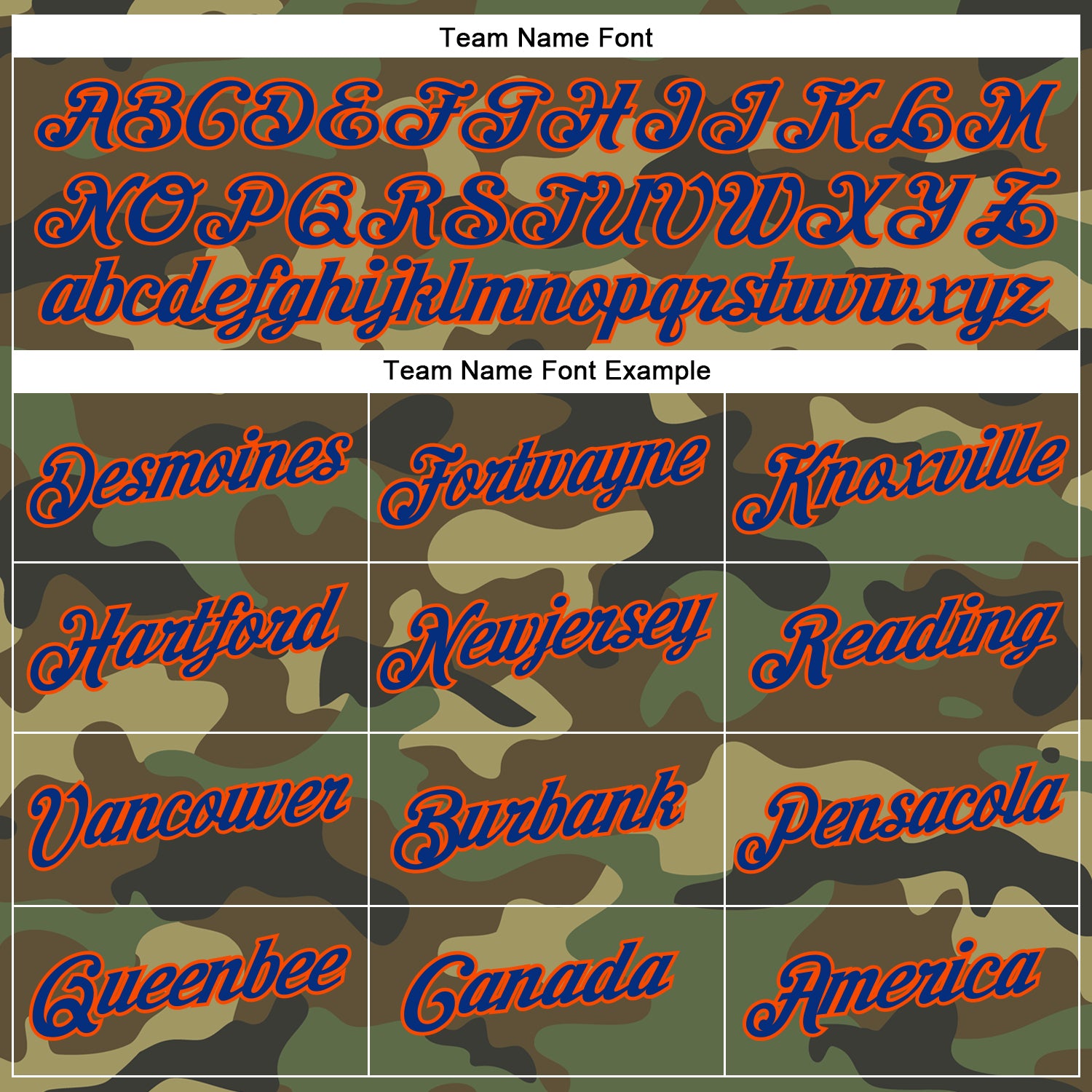 Custom Camo Royal-Orange Performance Salute To Service T-Shirt