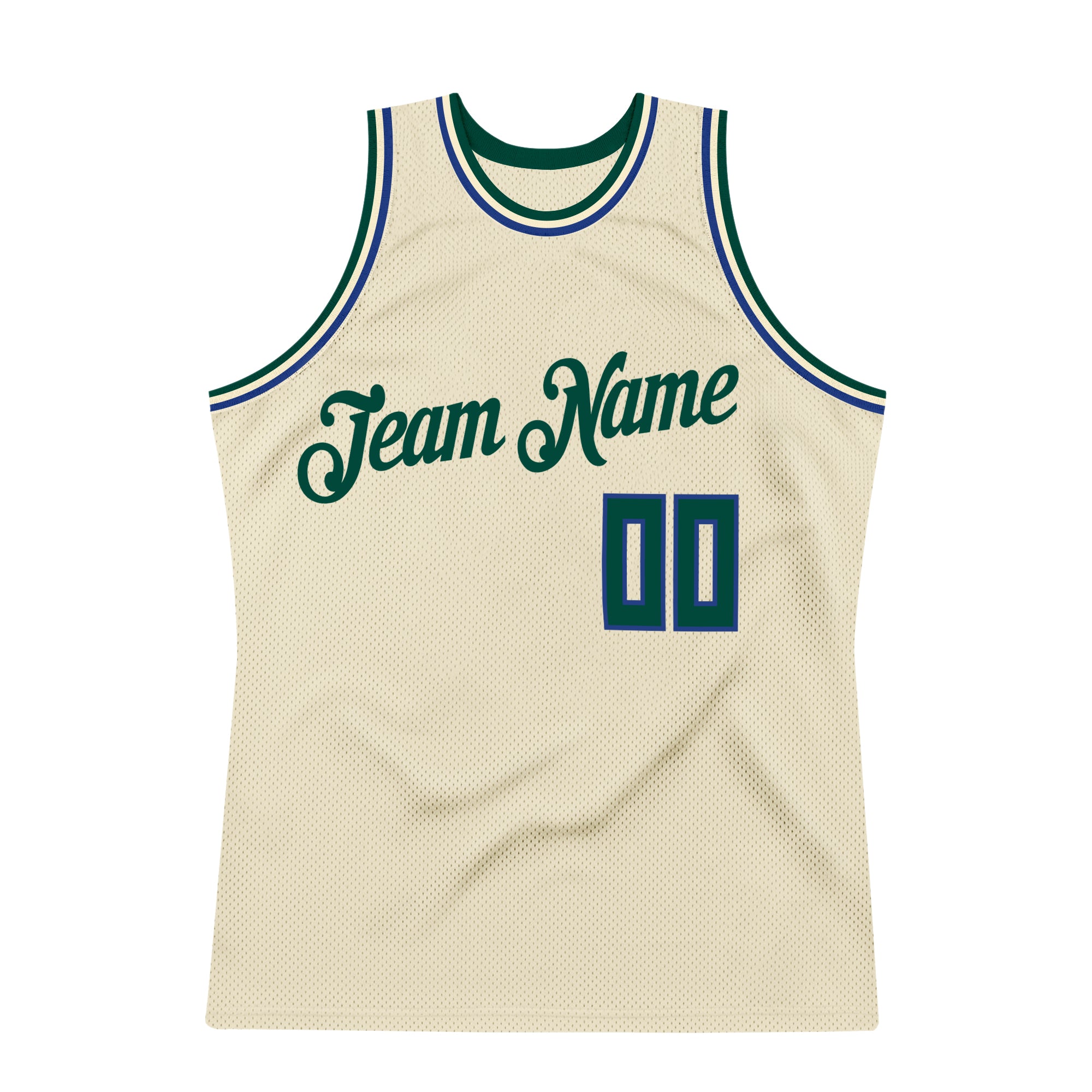 Sale Build Cream Basketball Authentic Hunter Green Throwback