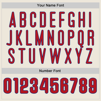 Custom Cream Red-Royal Mesh Authentic Football Jersey