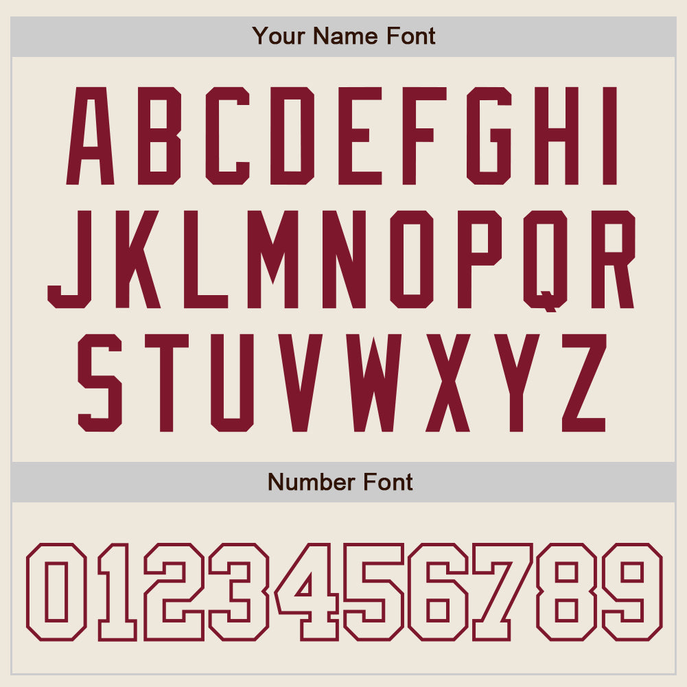 Custom Cream Cream-Crimson Authentic Baseball Jersey