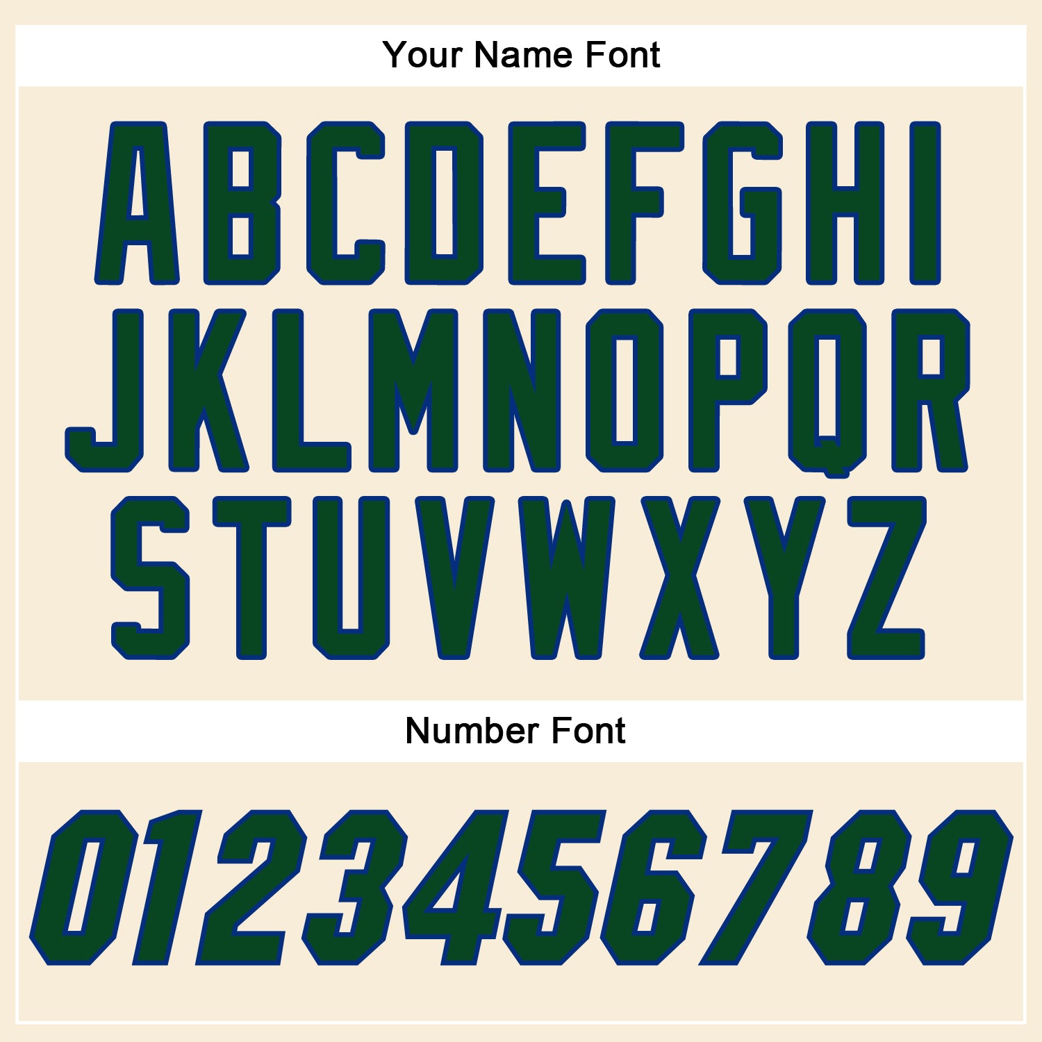 Custom Cream Green-Royal Authentic Baseball Jersey