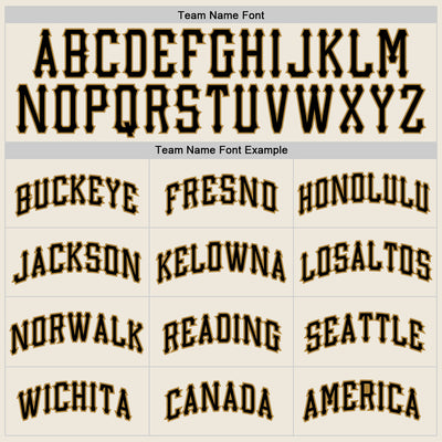 Custom Cream Black-Old Gold Authentic Baseball Jersey