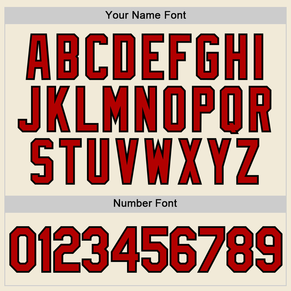 Custom Cream Red-Black Performance T-Shirt