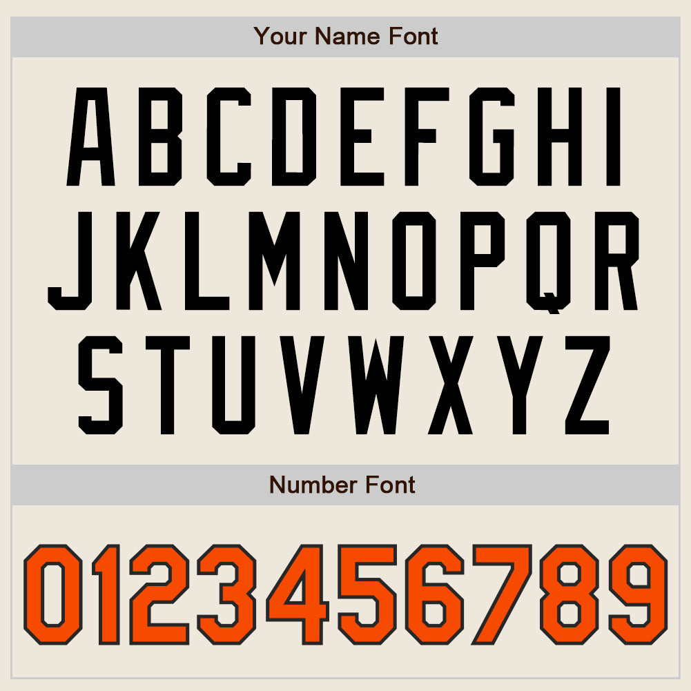 Custom Cream Orange-Black Authentic Baseball Jersey